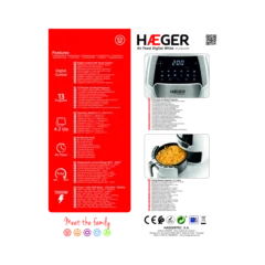 Дигитална фритеза на воздух HAEGER Air Feast White 4.2L — Фотографија на производот 3