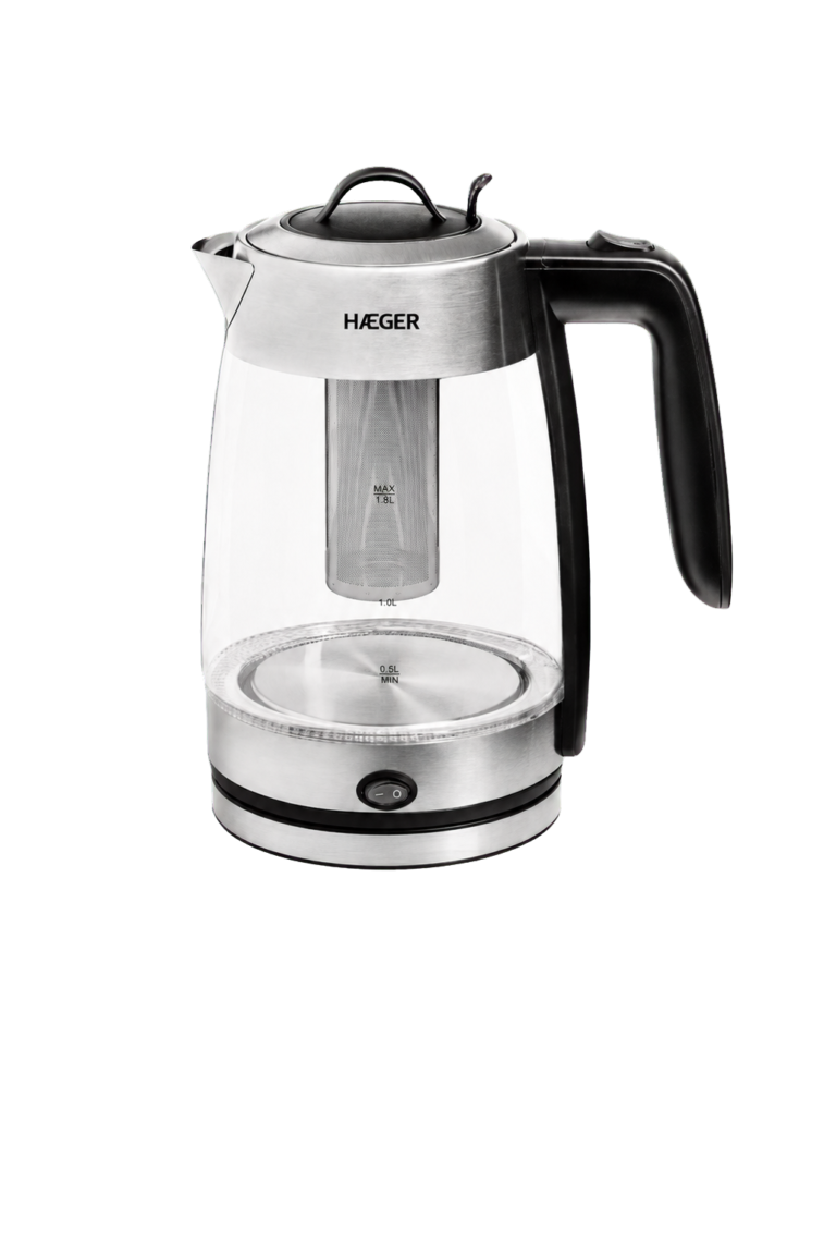 Стаклен електричен бокал HAEGER Perfect Tea 1.8L