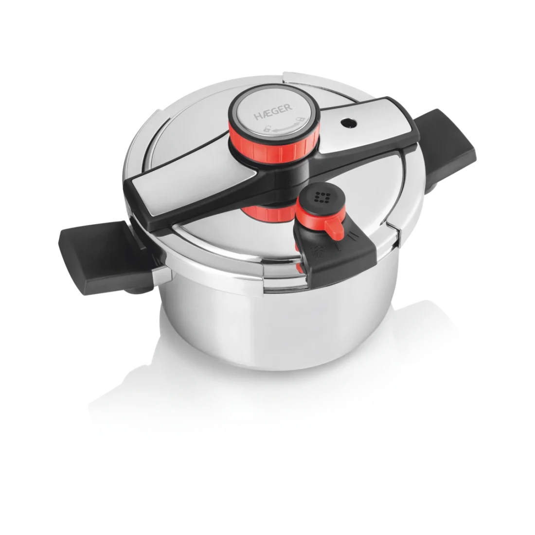 Tenxhere elektrike me presion HAEGER Easy Cooker 2 in 1 INOX 6L